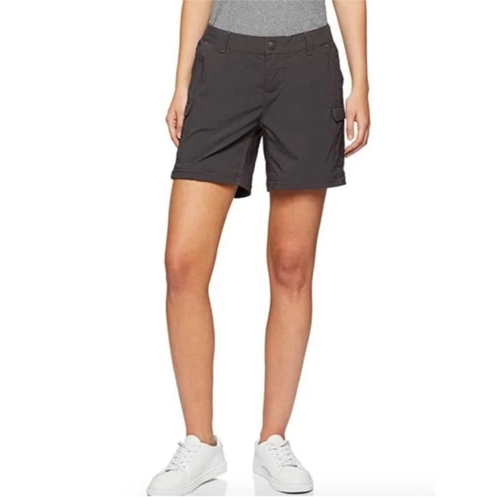 North Face women’s Convertible Pants Shorts Zip Off Hiking Walk Size 12 Gray - Picture 2 of 10